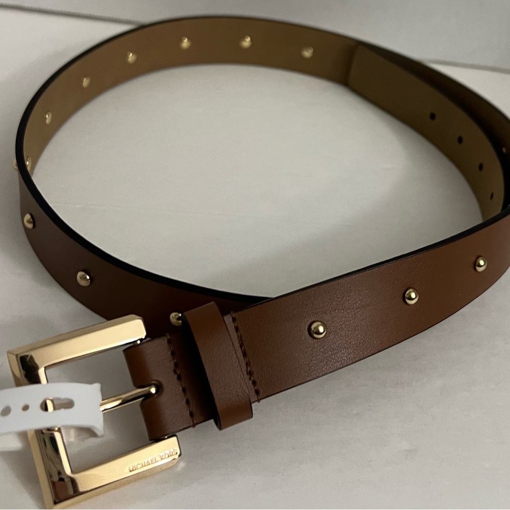Michael Kors Leather Belt Brown Size Large - Picture 16 of 16